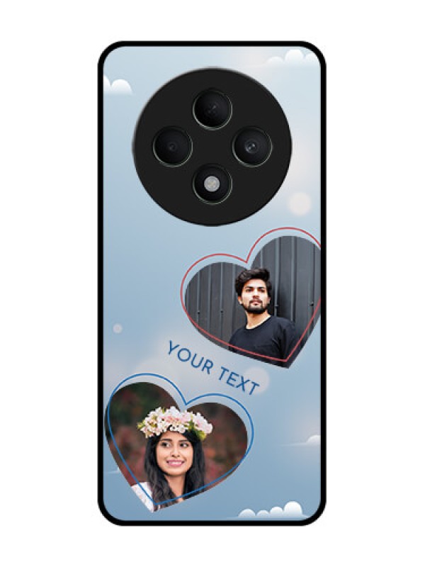 Custom Oppo F27 5G Custom Metal Phone CaseBlue Color Couple Design