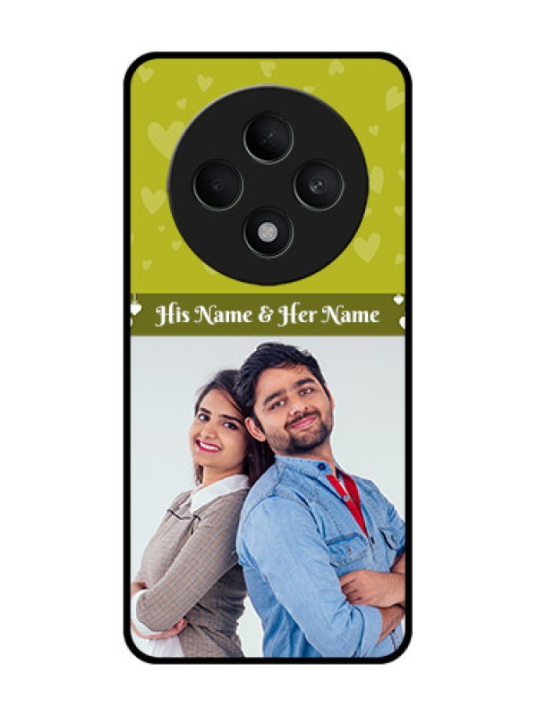 Custom Oppo F27 5G Custom Metal Phone CaseYou and Me Heart Design