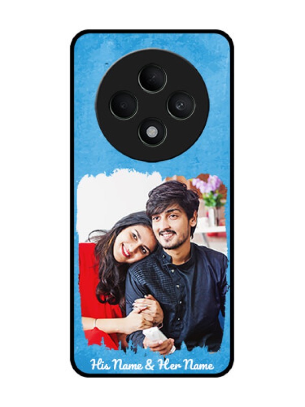 Custom Oppo F27 5G Custom Metal Phone CaseBlue Color Vintage Design