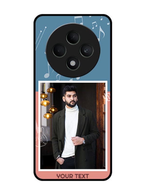 Custom Oppo F27 5G Custom Metal Phone CaseWith Color Musical Note Design