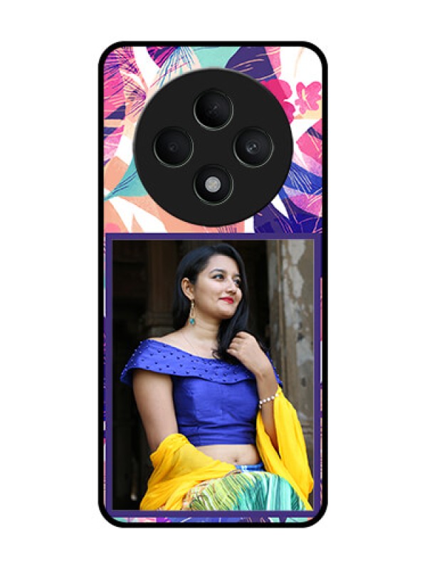 Custom Oppo F27 5G Custom Metal Phone CaseAbstract Floral Design