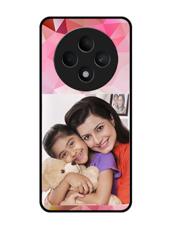 Custom Oppo F27 5G Custom Metal Phone CaseAbstract Triangle Design