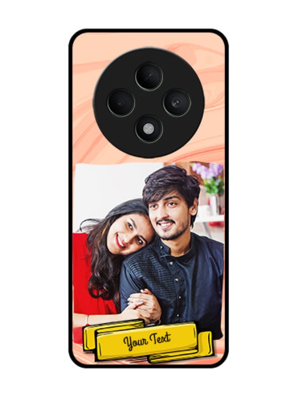 Custom Oppo F27 5G Custom Metal Phone CaseMarble Texture Design