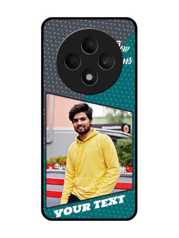 Custom Oppo F27 5G Custom Metal Phone CaseBackground Pattern Design With Quote