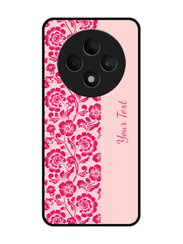 Custom Oppo F27 5G Custom Metal Phone CaseAttractive Floral Pattern Design