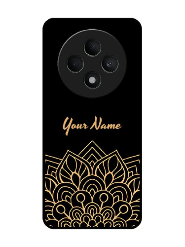 Custom Oppo F27 5G Custom Metal Phone CaseGolden Mandala Design