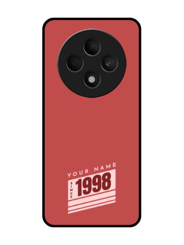 Custom Oppo F27 5G Custom Metal Phone CaseRed Custom Year Of Birth Design