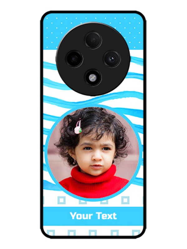 Custom Oppo F27 Pro Plus 5G Custom Metal Phone Case - Simple Blue Case Design