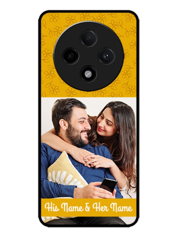 Custom Oppo F27 Pro Plus 5G Custom Metal Phone Case - Yellow Floral Design