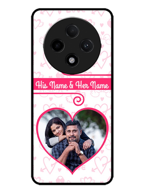 Custom Oppo F27 Pro Plus 5G Custom Metal Phone Case - Heart Shape Love Design