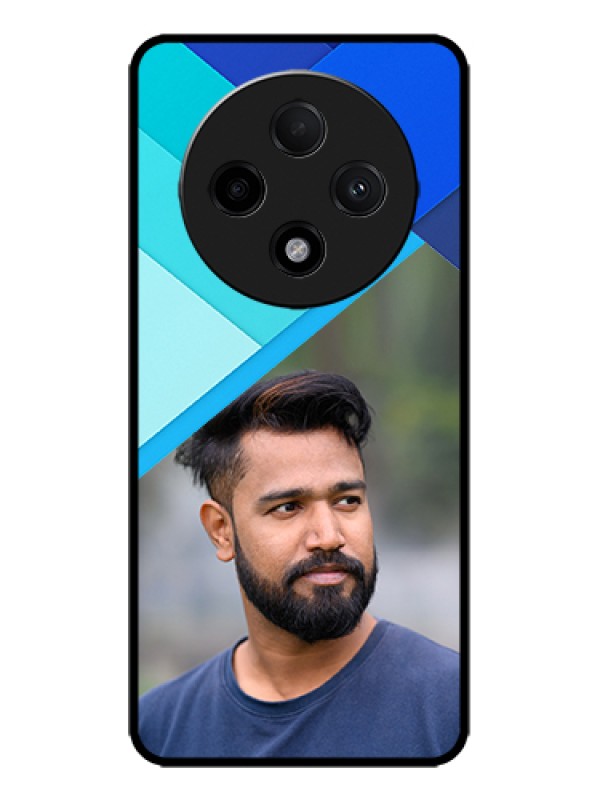 Custom Oppo F27 Pro Plus 5G Custom Metal Phone Case - Blue Pattern Design