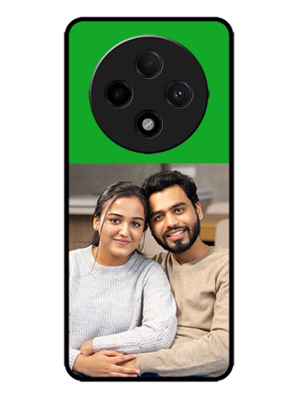 Custom Oppo F27 Pro Plus 5G Custom Metal Phone Case - Green Pattern Design