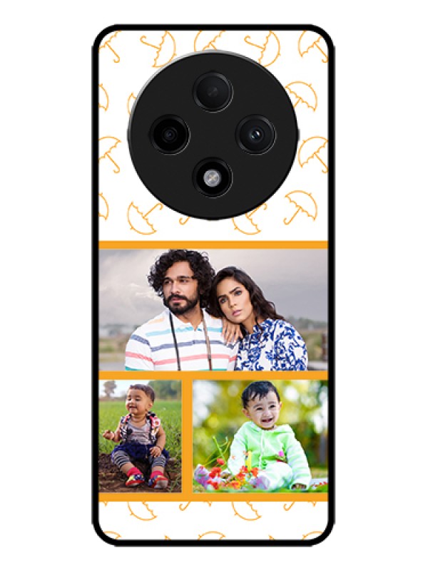 Custom Oppo F27 Pro Plus 5G Custom Metal Phone Case - Yellow Pattern Design