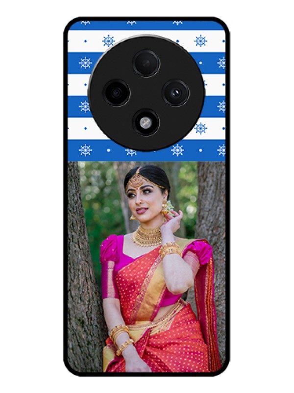 Custom Oppo F27 Pro Plus 5G Custom Metal Phone Case - Snow Pattern Design