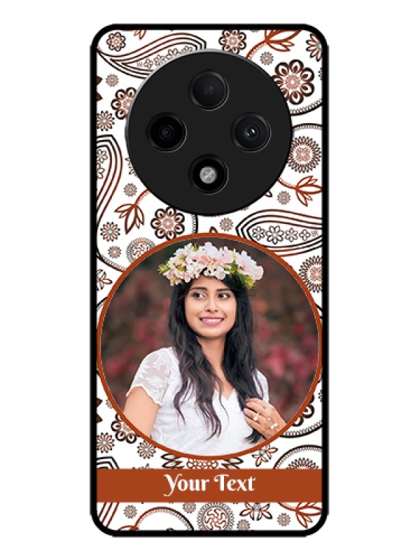 Custom Oppo F27 Pro Plus 5G Custom Metal Phone Case - Abstract Flower Design