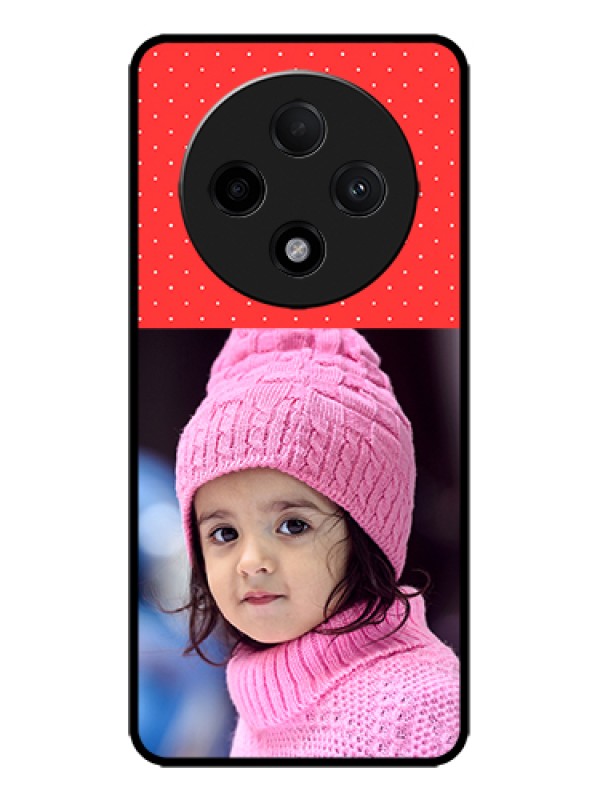 Custom Oppo F27 Pro Plus 5G Custom Metal Phone Case - Red Pattern Design