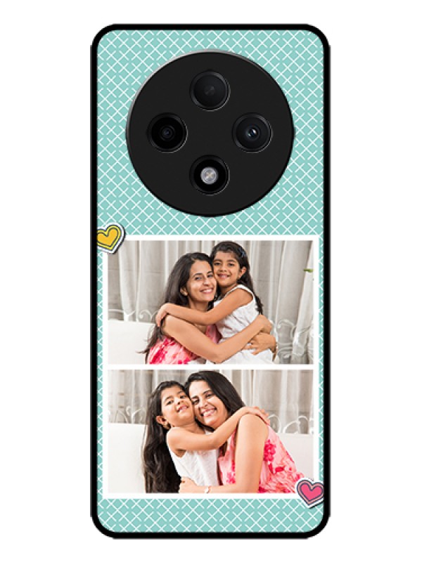 Custom Oppo F27 Pro Plus 5G Custom Metal Phone Case - 2 Image Holder With Pattern Design