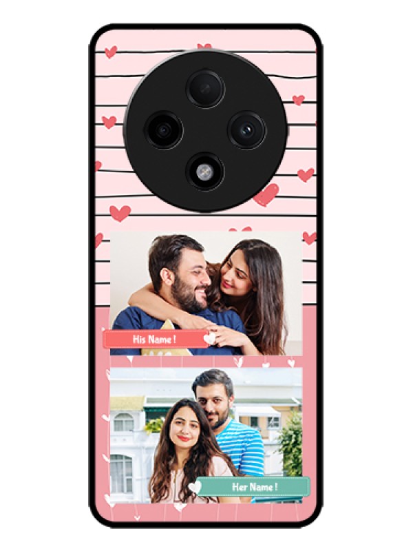 Custom Oppo F27 Pro Plus 5G Custom Metal Phone Case - Photo With Heart Design