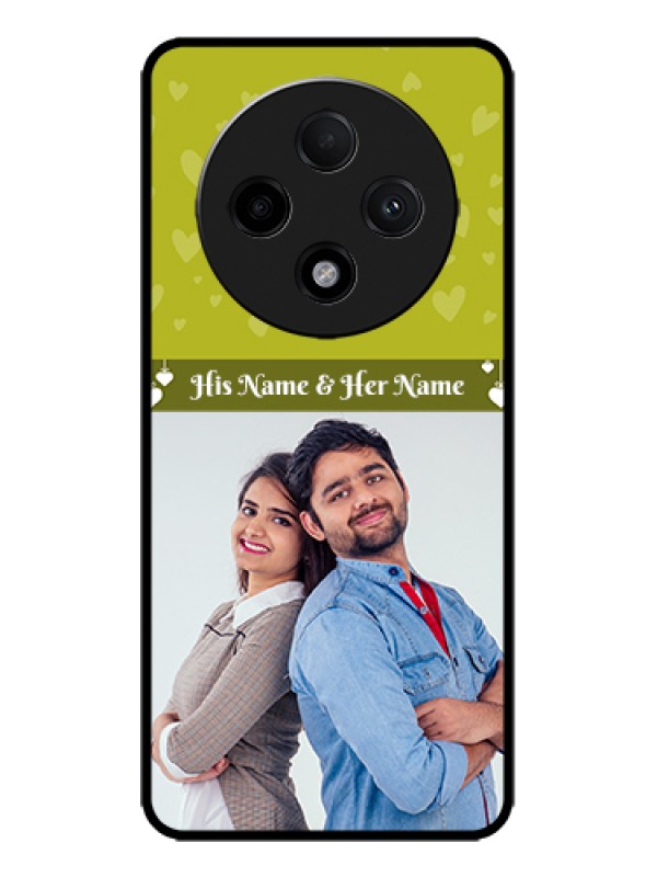 Custom Oppo F27 Pro Plus 5G Custom Metal Phone Case - You and Me Heart Design