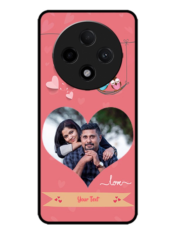 Custom Oppo F27 Pro Plus 5G Custom Metal Phone Case - Peach Color Love Design