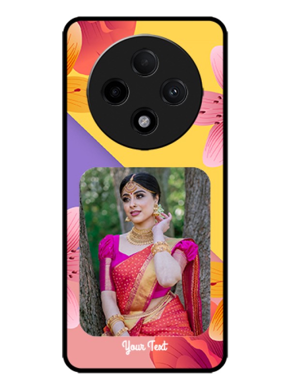 Custom Oppo F27 Pro Plus 5G Custom Metal Phone Case - 3 Image With Vintage Floral Design