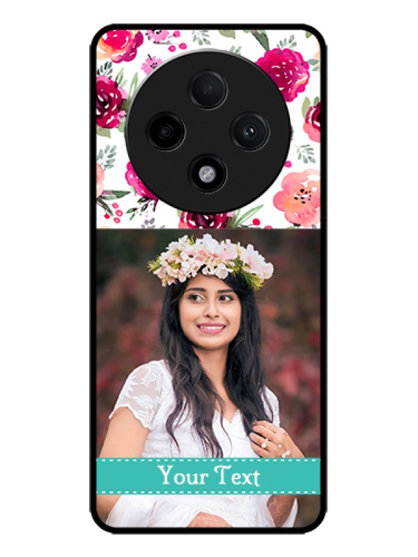 Custom Oppo F27 Pro Plus 5G Custom Metal Phone Case - Water Colors Floral Design