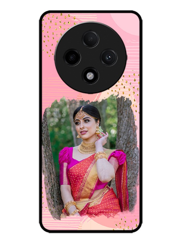 Custom Oppo F27 Pro Plus 5G Custom Metal Phone Case - Gold Glitter Splash Design