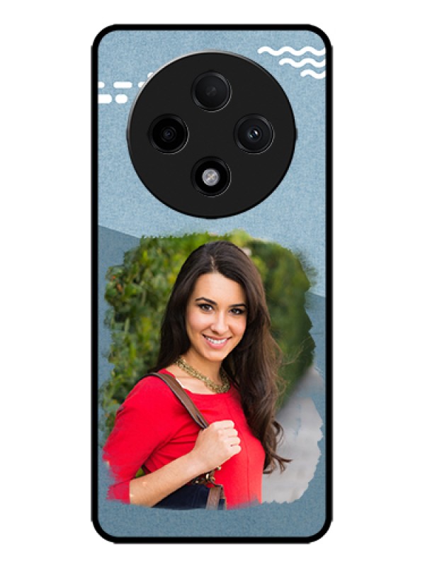 Custom Oppo F27 Pro Plus 5G Custom Metal Phone Case - Grunge Line Art Design