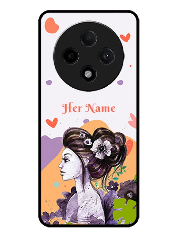 Custom Oppo F27 Pro Plus 5G Custom Metal Phone Case - Woman And Nature Design