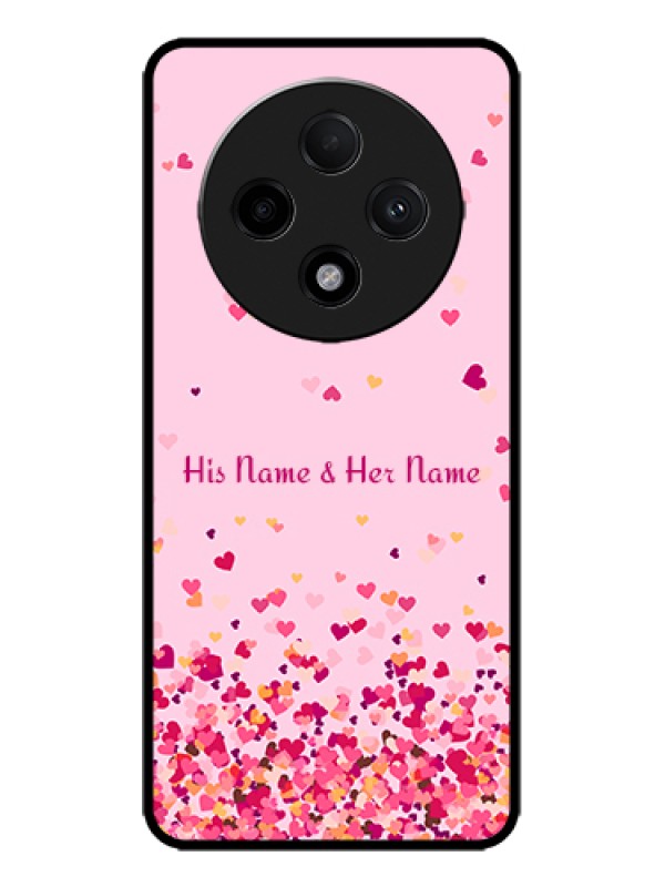 Custom Oppo F27 Pro Plus 5G Custom Metal Phone Case - Floating Hearts Design