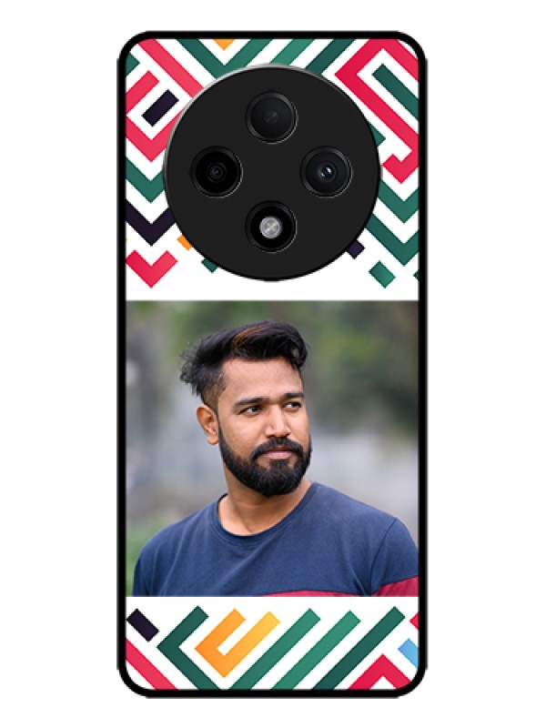 Custom Oppo F27 Pro Plus 5G Custom Metal Phone Case - Colorful Maze Pattern Design