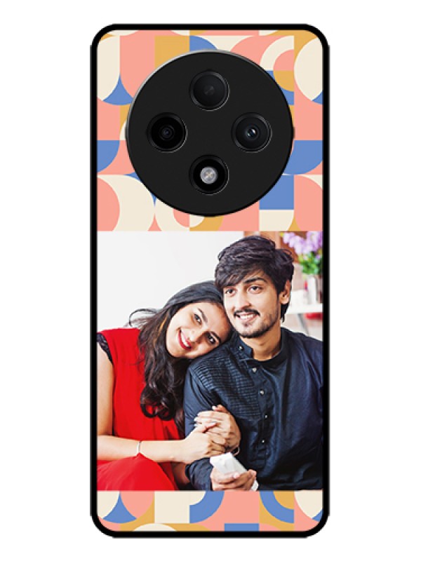 Custom Oppo F27 Pro Plus 5G Custom Metal Phone Case - Semi - Circle Maze Pattern Design