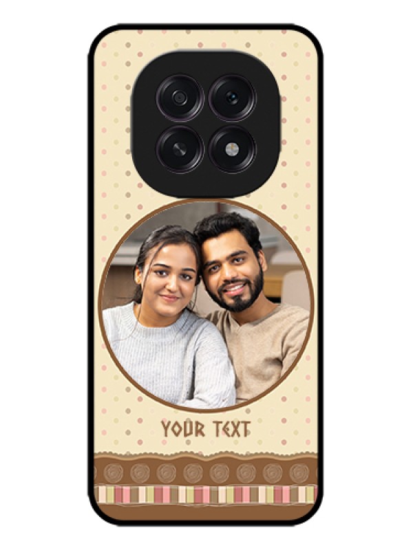 Custom Oppo F29 5G Custom Metal Phone Case - Brown Dotted Mobile Case Design