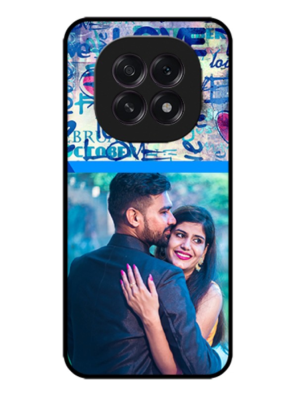 Custom Oppo F29 5G Custom Metal Phone Case - Colorful Love Design