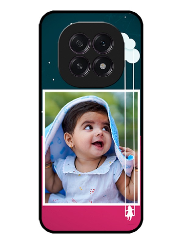 Custom Oppo F29 5G Custom Metal Phone Case - Cute Girl With Cloud Design