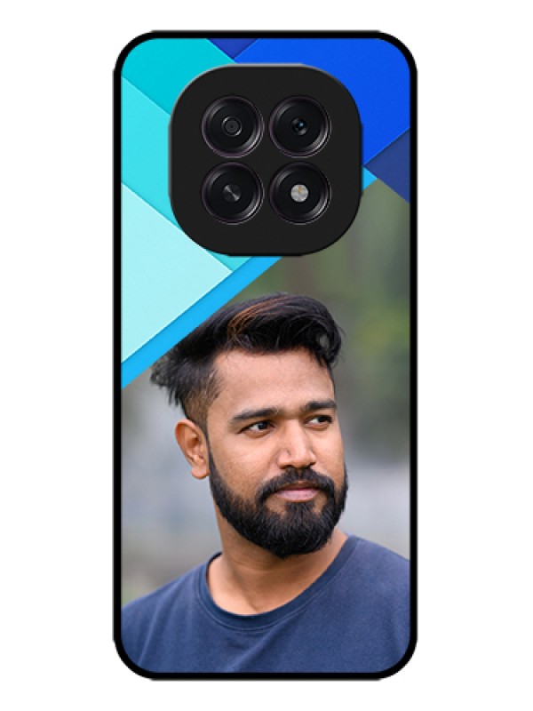 Custom Oppo F29 5G Custom Metal Phone Case - Blue Pattern Design