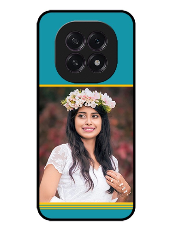 Custom Oppo F29 5G Custom Metal Phone Case - Yellow & Blue Design