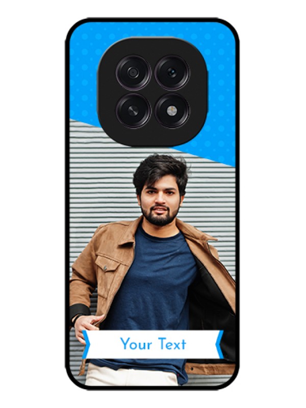 Custom Oppo F29 5G Custom Metal Phone Case - Simple Blue Color Design