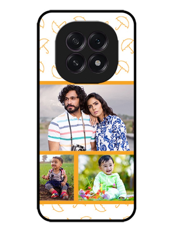 Custom Oppo F29 5G Custom Metal Phone Case - Yellow Pattern Design