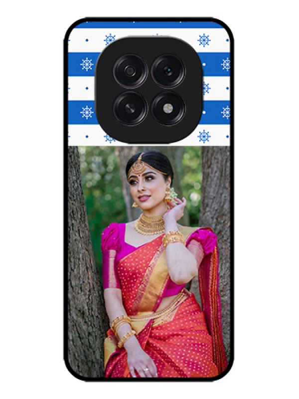 Custom Oppo F29 5G Custom Metal Phone Case - Snow Pattern Design