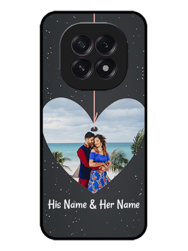 Custom Oppo F29 5G Custom Metal Phone Case - Hanging Heart Design