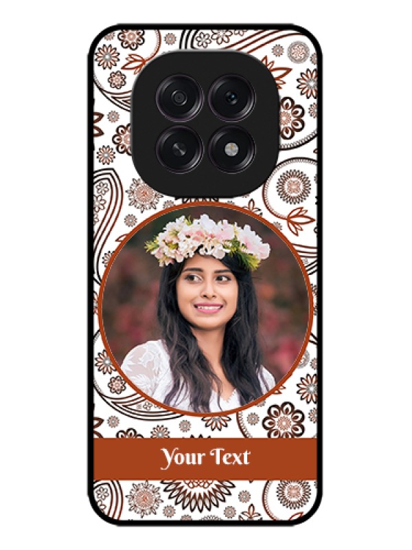 Custom Oppo F29 5G Custom Metal Phone Case - Abstract Flower Design