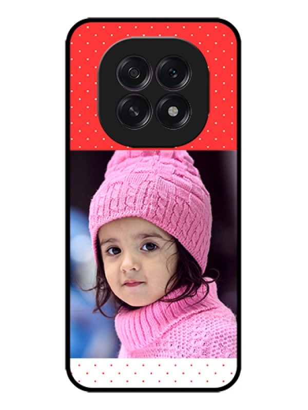 Custom Oppo F29 5G Custom Metal Phone Case - Red Pattern Design