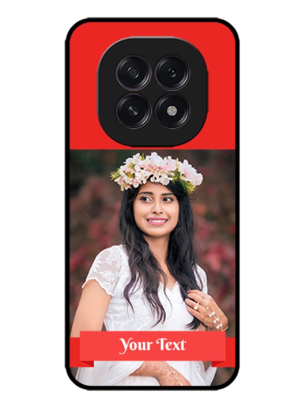 Custom Oppo F29 5G Custom Metal Phone Case - Simple Red Color Design