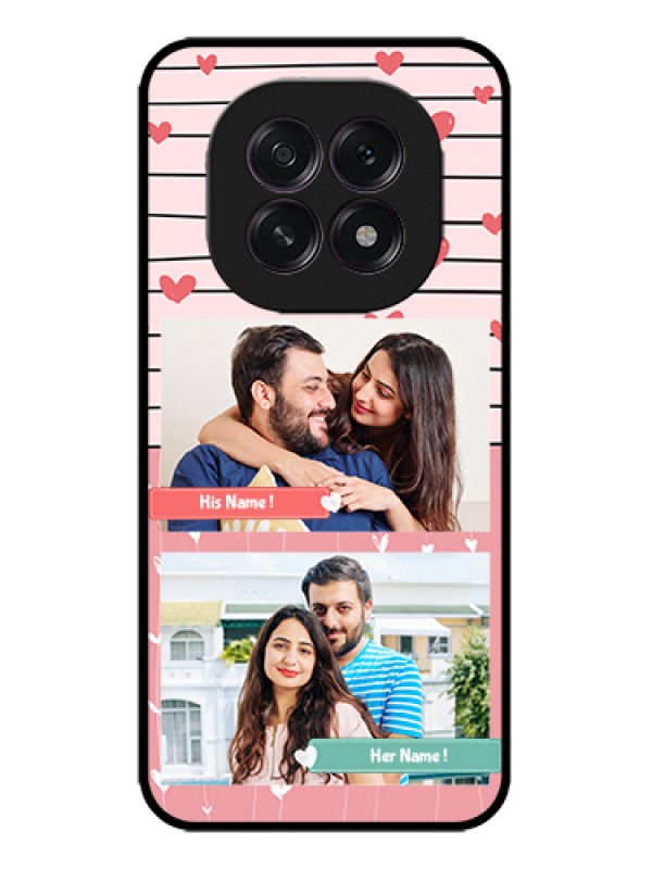 Custom Oppo F29 5G Custom Metal Phone Case - Photo With Heart Design