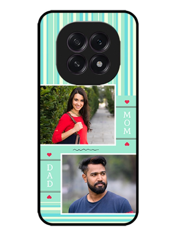 Custom Oppo F29 5G Custom Metal Phone Case - Mom & Dad Pic Design