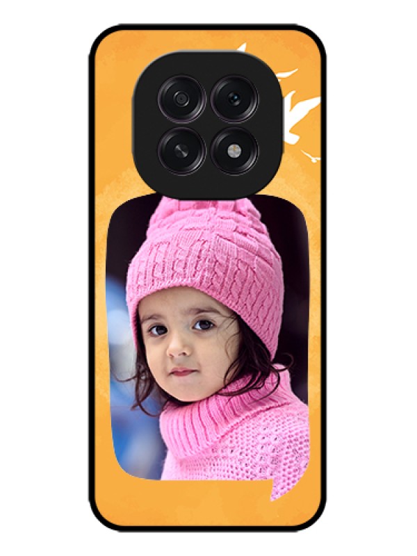 Custom Oppo F29 5G Custom Metal Phone Case - Water Color Design With Bird Icons