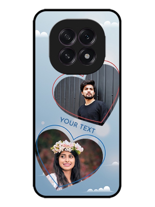 Custom Oppo F29 5G Custom Metal Phone Case - Blue Color Couple Design