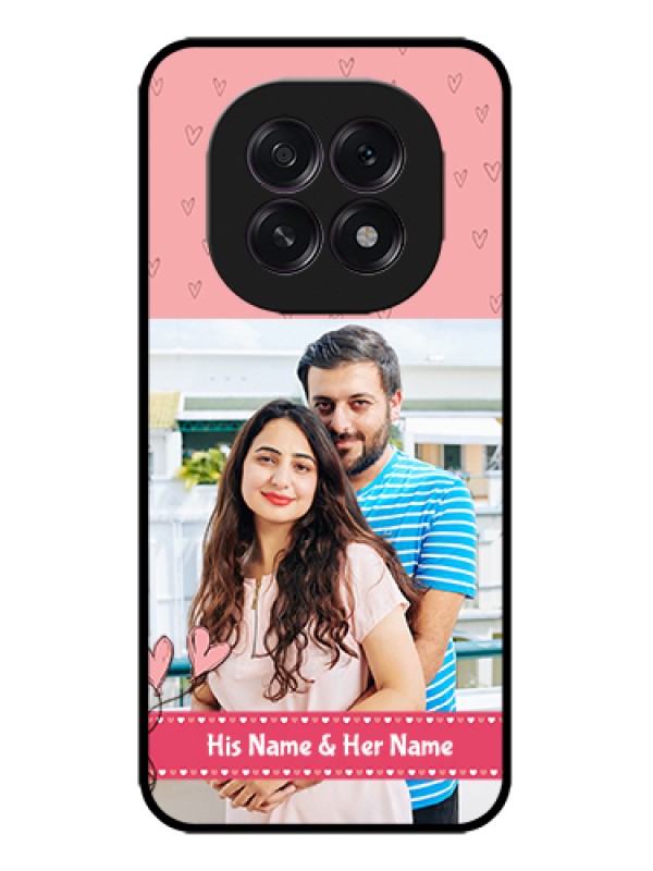 Custom Oppo F29 5G Custom Metal Phone Case - Love Design Peach Color