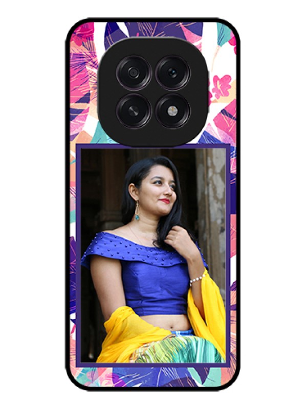 Custom Oppo F29 5G Custom Metal Phone Case - Abstract Floral Design